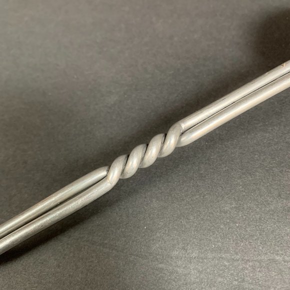 VTG Aluminum Candle Snuffer Mid-century Modern Handcrafted Silver MCM Scarce - Picture 9 of 9